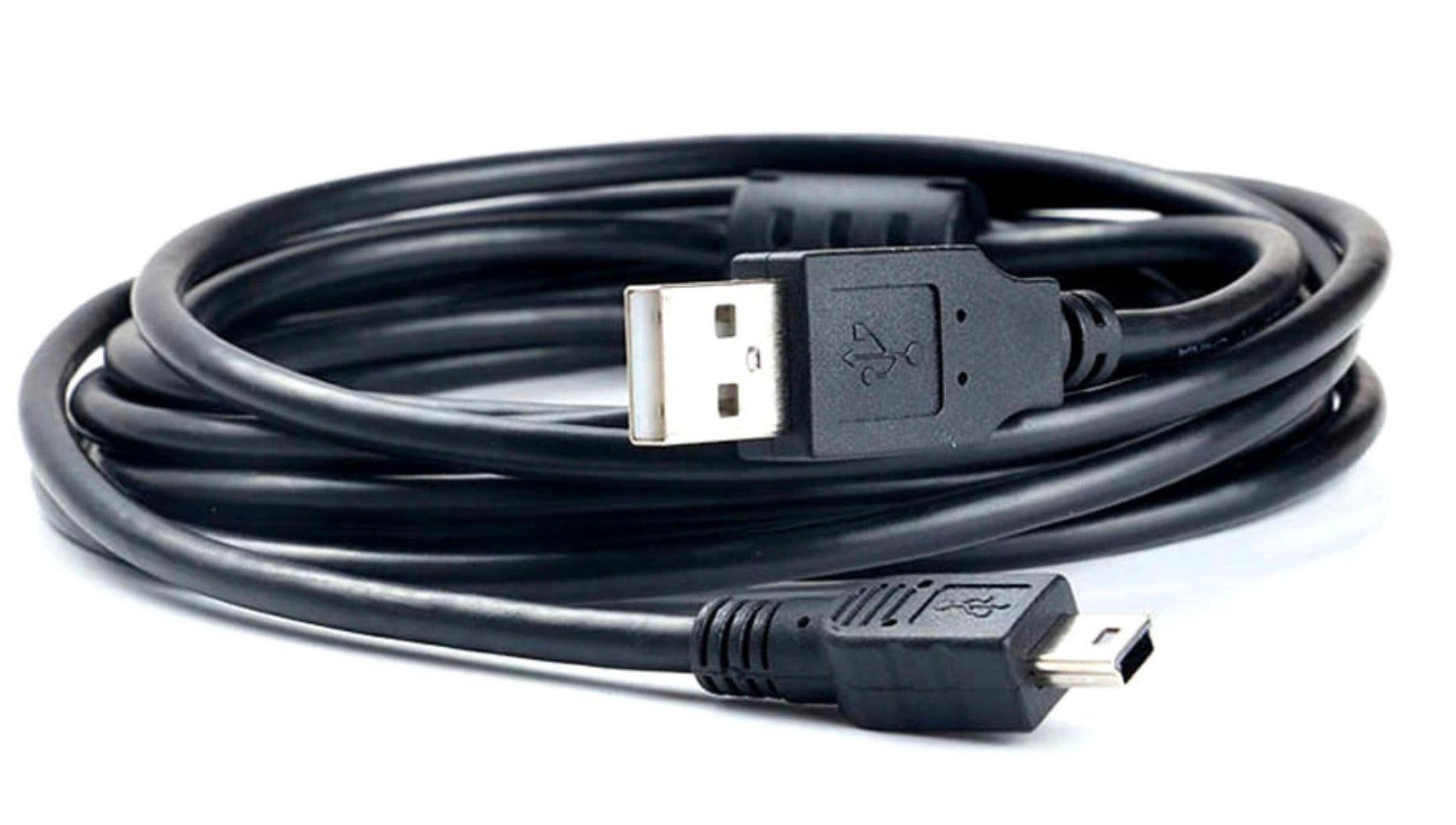 USB 2.0 Type A Male to Mini USB 5 Pin Male Data Charging Cable 1.8m