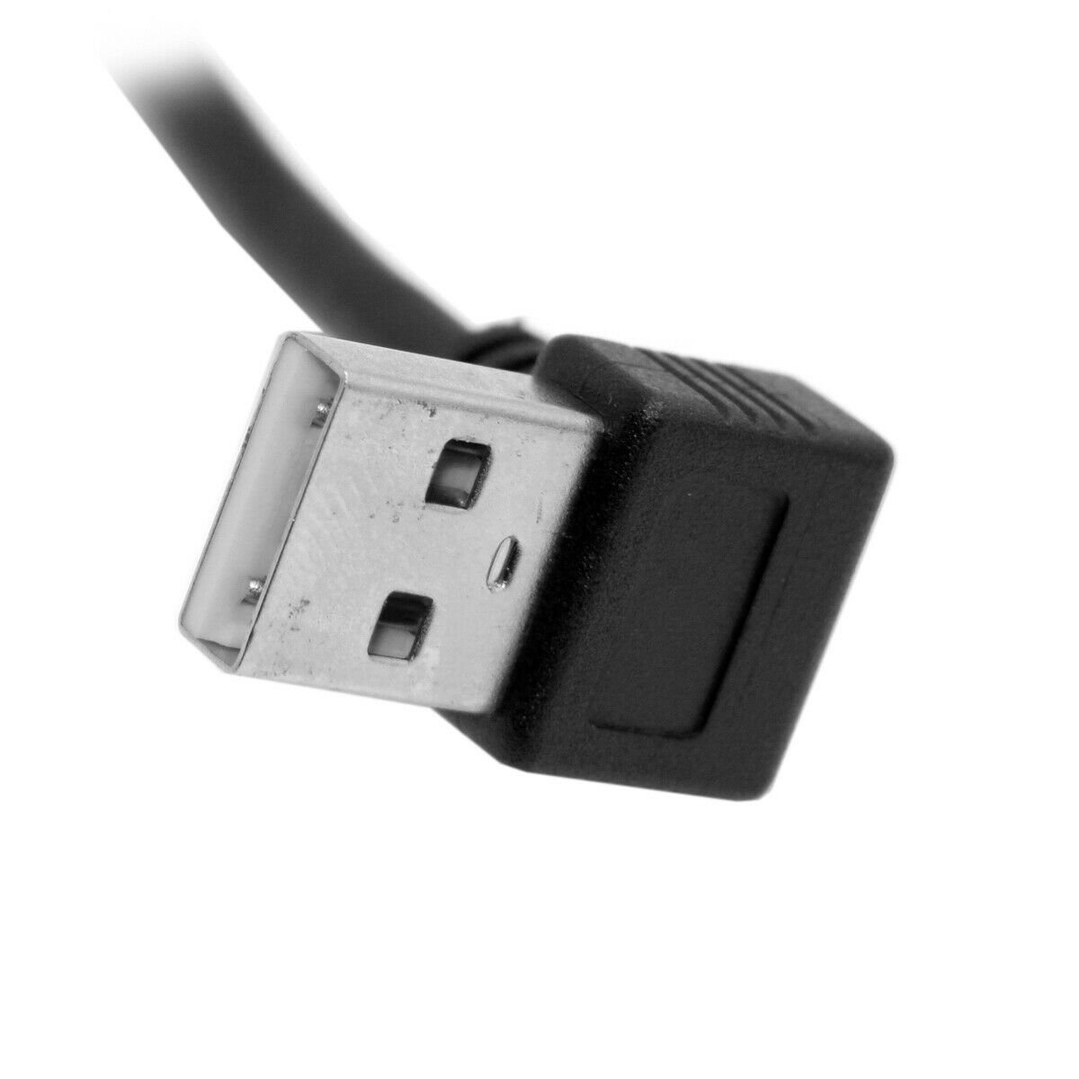 USB-A 2.0 Down Angle Male to USB-B Male Up Angle Printer Scanner HDD Cable