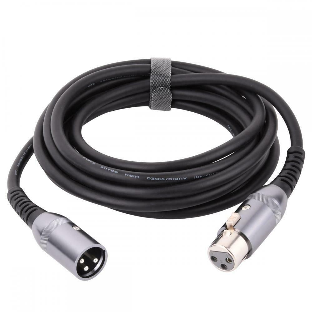 XLR 3 Pin Male to Female Microphone Audio Cable 3m